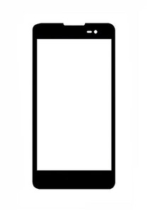 Replacement Front Glass For Blu Advance 5.0 Black By - Maxbhi.com