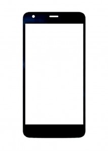 Replacement Front Glass For Panasonic Eluga U2 Black By - Maxbhi.com