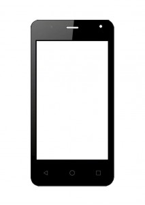 Replacement Front Glass For Micromax Q401 Canvas Pace Mini Black By - Maxbhi Com