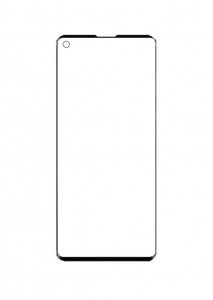 Replacement Front Glass For Motorola Edge Plus Black By - Maxbhi Com
