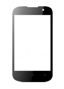 Replacement Front Glass For Zen Ultrafone 308 Black By - Maxbhi.com