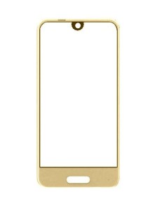Replacement Front Glass For Sharp Aquos R Compact Gold By - Maxbhi.com
