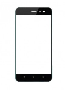 Replacement Front Glass For Wiko Sunny 3 Black By - Maxbhi Com