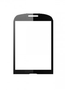 Replacement Front Glass For Karbonn Kt61 Iconik Black By - Maxbhi.com