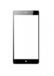 Replacement Front Glass For Zen Admire Snap Black By - Maxbhi.com