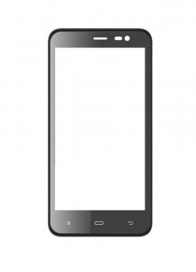 Replacement Front Glass For Phicomm Clue 630 Black By - Maxbhi.com