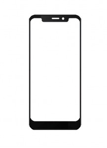 Replacement Front Glass For Vodafone Smart N10 Black By - Maxbhi Com