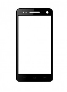 Replacement Front Glass For Micromax Canvas 2 Colours White By - Maxbhi.com