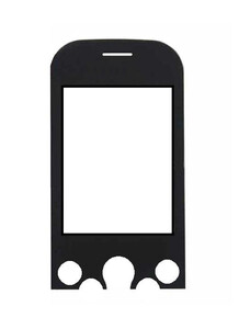 Replacement Front Glass For Lg Intouch Ks360 White By - Maxbhi.com