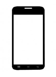 Replacement Front Glass For Maxx Msd7 3g Ax51 Black By - Maxbhi.com