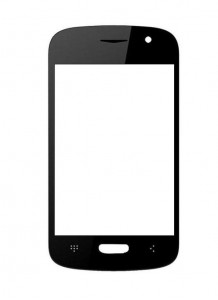 Replacement Front Glass For Hitech Amaze S200 Black By - Maxbhi.com