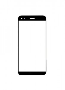 Replacement Front Glass For Huawei Enjoy 7 Black By - Maxbhi.com