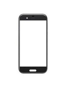 Replacement Front Glass For Sharp Aquos R Black By - Maxbhi.com