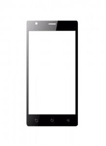 Replacement Front Glass For Zen Admire 1 Black By - Maxbhi.com