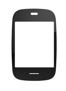 Replacement Front Glass For Hp Veer Black By - Maxbhi.com