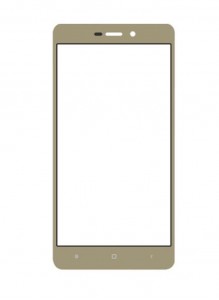 Replacement Front Glass For Xiaomi Redmi 3s Plus Gold By - Maxbhi.com