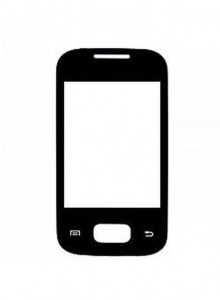 Replacement Front Glass For Samsung Galaxy Pocket Black By - Maxbhi.com