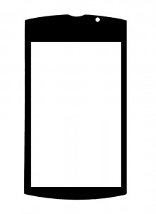 Replacement Front Glass For Sony Ericsson Vivaz Pro Black By - Maxbhi.com
