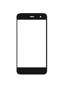 Replacement Front Glass For Zen Admire Thrill Black By - Maxbhi.com