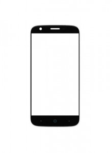 Replacement Front Glass For Zte Warp 7 Black By - Maxbhi.com