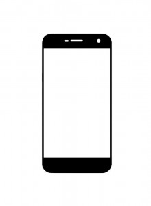 Replacement Front Glass For Wileyfox Spark X Black By - Maxbhi.com