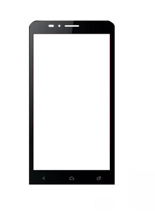 Replacement Front Glass For Zen Ultrafone Powermax 1 White By - Maxbhi.com