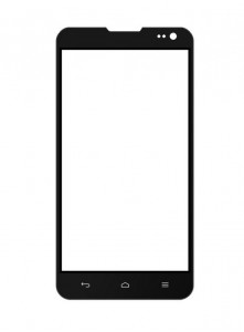 Replacement Front Glass For Cheers Smart Turbo Black By - Maxbhi.com