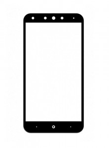 Replacement Front Glass For Qiku N4 Pink By - Maxbhi.com