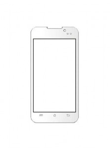 Replacement Front Glass For Karbonn A90s White By - Maxbhi.com