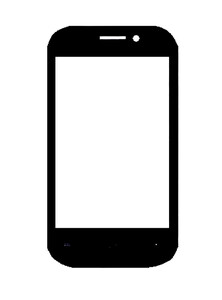 Replacement Front Glass For Iball Andi 3.5 White By - Maxbhi.com