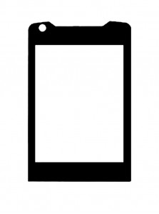 Replacement Front Glass For Sony Ericsson W960i Black By - Maxbhi.com