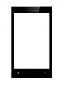 Replacement Front Glass For Yxtel G906 Black By - Maxbhi.com