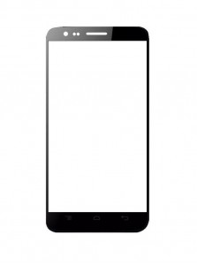 Replacement Front Glass For Videocon Infinium Z51q Star Black By - Maxbhi.com