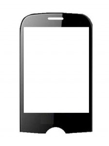 Replacement Front Glass For Zen M28 Black By - Maxbhi.com