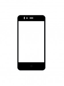 Replacement Front Glass For Trio T40s Black By - Maxbhi.com