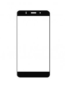 Replacement Front Glass For Nuu Q500 Gold By - Maxbhi.com