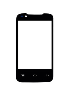 Replacement Front Glass For Lava Iris 356 Black By - Maxbhi.com