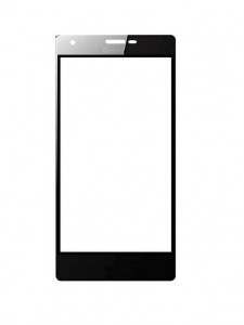 Replacement Front Glass For Ismart Is57i Mercury V7 Black By - Maxbhi.com