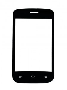 Replacement Front Glass For Micromax X989 Grey By - Maxbhi Com