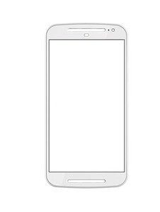 Replacement Front Glass For Motorola New Moto G Lte White By - Maxbhi.com