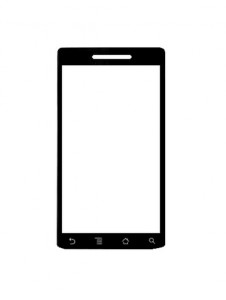 Replacement Front Glass For Motorola Milestone Black By - Maxbhi.com