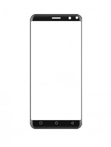 Replacement Front Glass For Allview A10 Plus Black By - Maxbhi Com