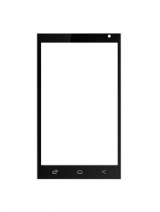 Replacement Front Glass For Zen Ultrafone 402 Play Black By - Maxbhi.com