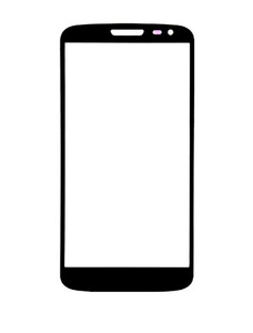 Replacement Front Glass For Lg D620 Black By - Maxbhi.com