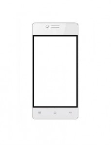 Replacement Front Glass For Cubit Topaz 2 White By - Maxbhi.com