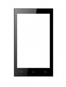 Replacement Front Glass For Lava Iris 100 Lite Black By - Maxbhi.com