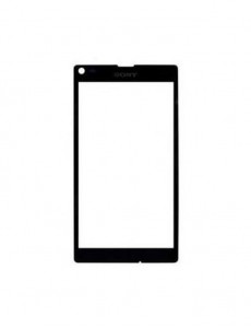 Replacement Front Glass For Sony Xperia L C2105 Black By - Maxbhi.com