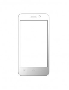 Replacement Front Glass For Karbonn A99i White By - Maxbhi.com