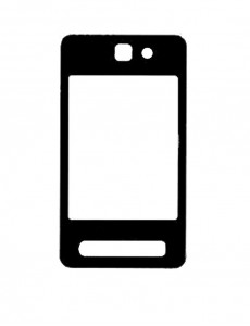 Replacement Front Glass For Samsung F480 Silver By - Maxbhi.com