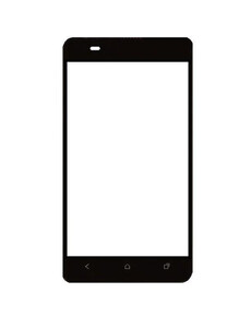 Replacement Front Glass For Htc One Su T528w Blue By - Maxbhi.com
